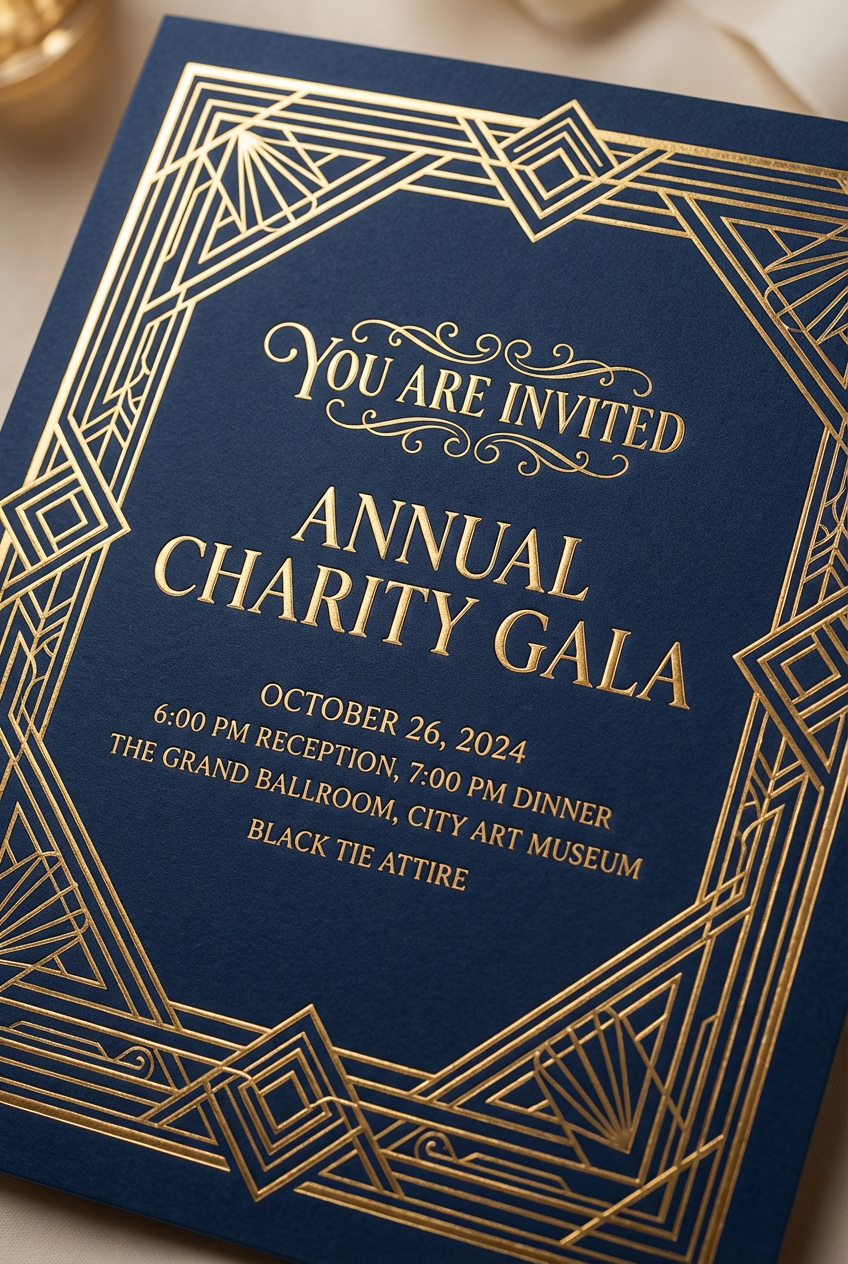 Event invitation graphic design created with Nano Banana Pro