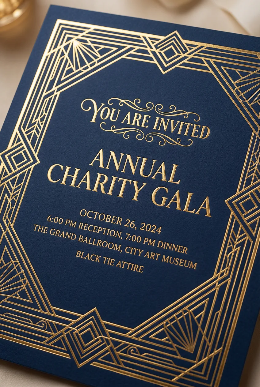 Event invitation graphic design created with Nano Banana Pro