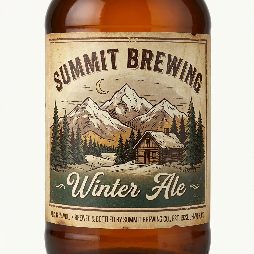 Label design for craft beer bottle created with Nano Banana Pro