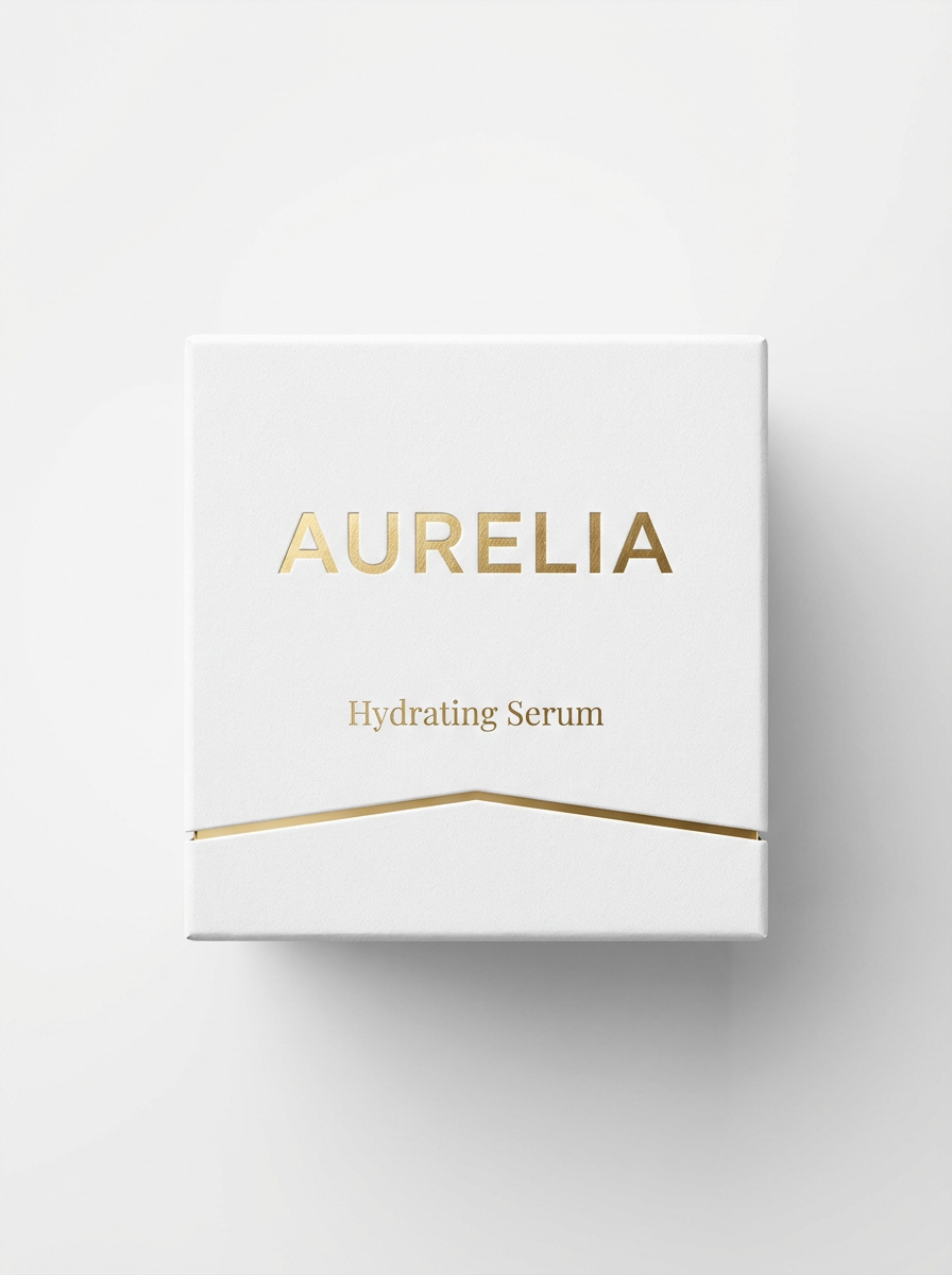 Packaging design concept for luxury skincare created with Nano Banana Pro