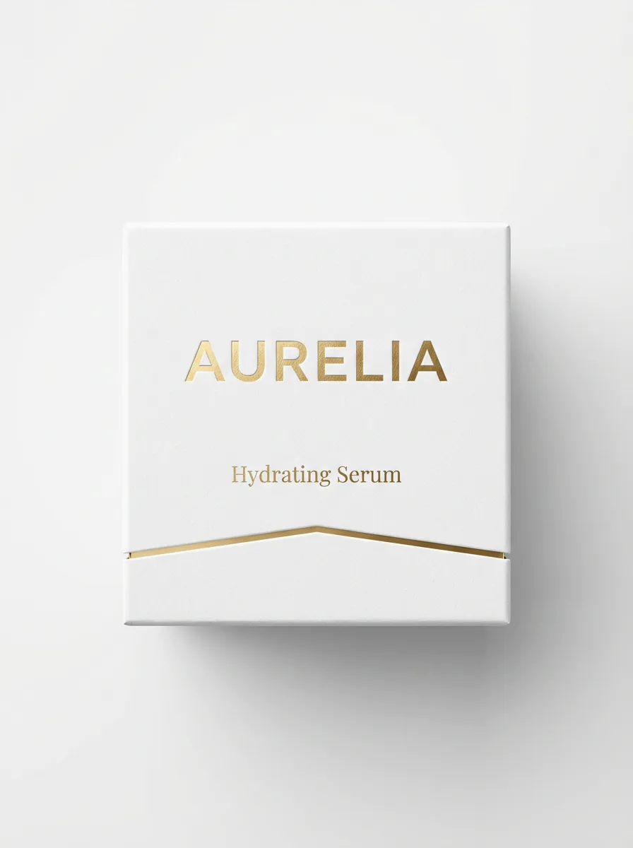 Packaging design concept for luxury skincare created with Nano Banana Pro