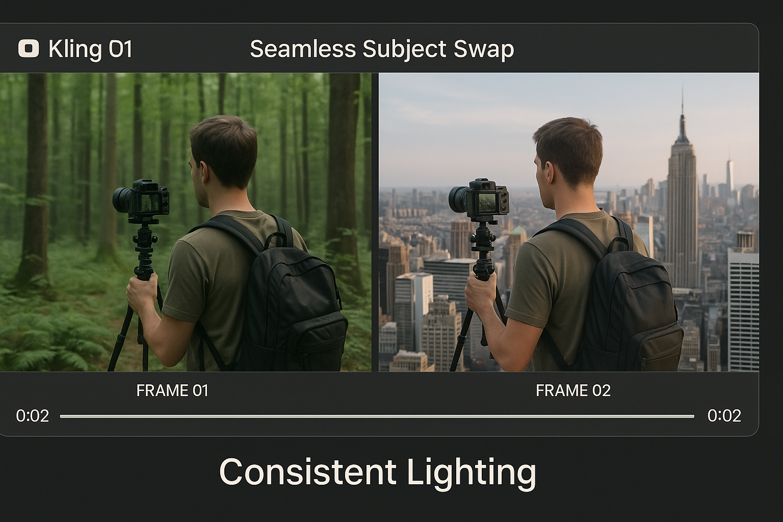Kling O1 multi-elements editing example for AI video generation