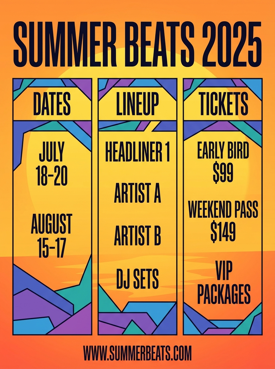 Multilingual campaign materials example with accurate text rendering in multiple languages