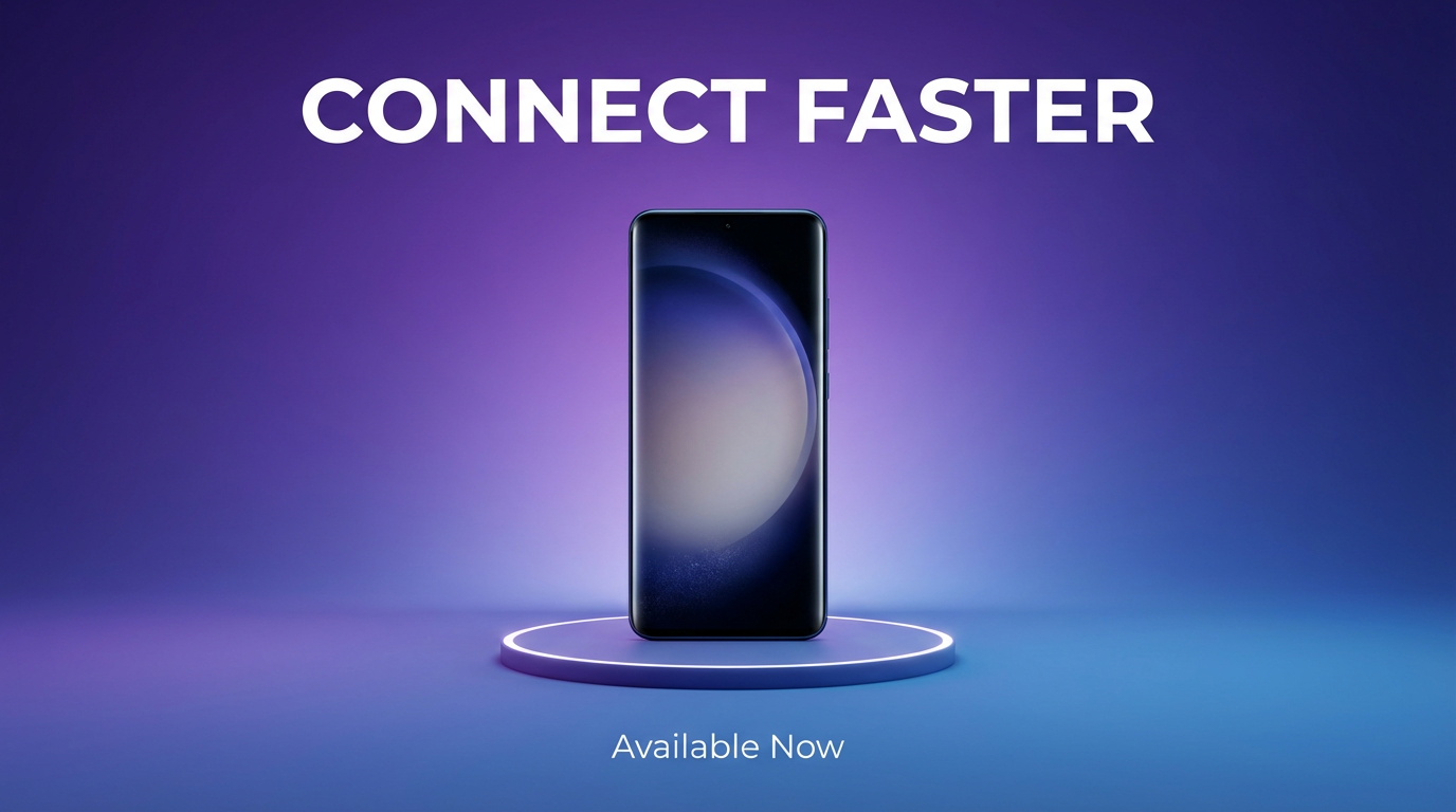 Social media ad example created with Nano Banana Pro showing modern smartphone advertisement